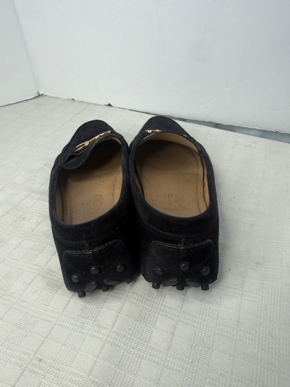 Salvatore Ferragamo Black Suede Gancini Loafers - Picture 3 of 8